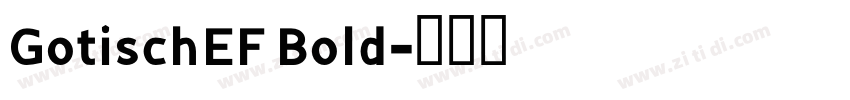 GotischEF Bold字体转换